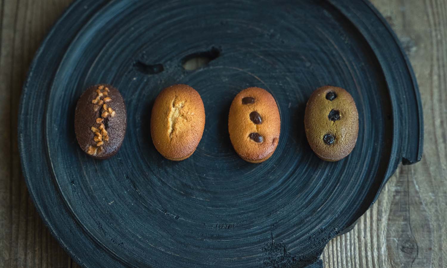 フィナンシェ4種皿盛り